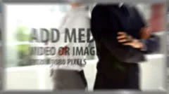 Video walls with TV screen Stock After Effects