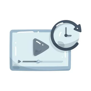 Video watch later Stock Illustration