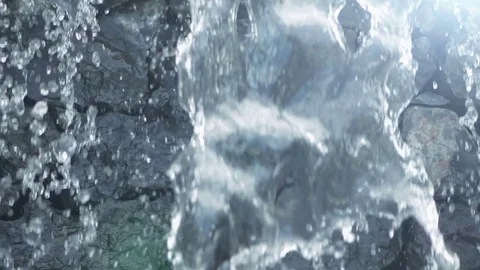 Video of waterfall in real slow motion Stock Footage 84081627