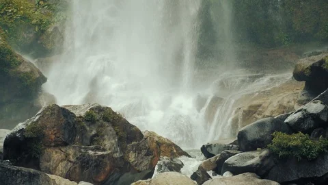 Video: Waterfall splash in Sagada Mt. Province, slow motion, HD Stock Footage 91759059