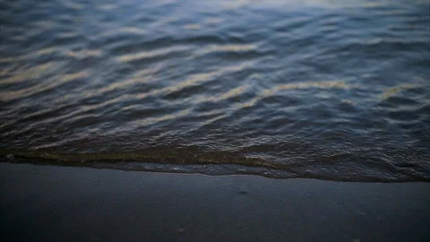Video of waves breaking at beach. Stock Footage 88369802