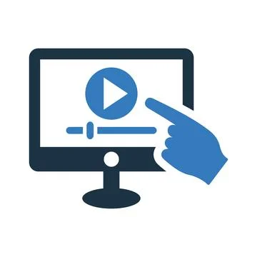 Video, web, classes icon. Simple editable vector design isolated on a white.. イラスト素材