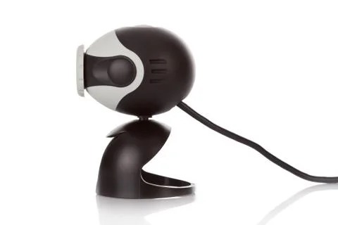 Video webcam isolated on a white background Stock Photos