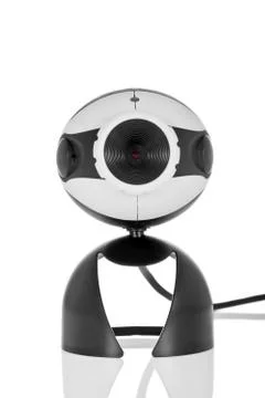 Video webcam isolated on a white background. Stock Photos
