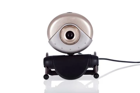 Video webcam isolated on a white background. Stock Photos