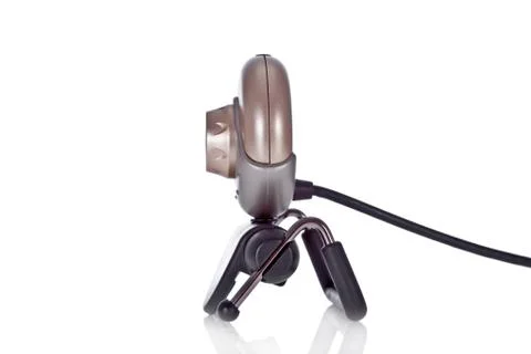 Video webcam isolated on a white background Stock Photos