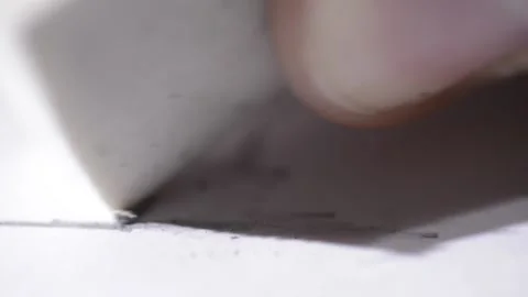 Video of a white eraser erasing pencil scribble Stockbeeldmateriaal 152646060
