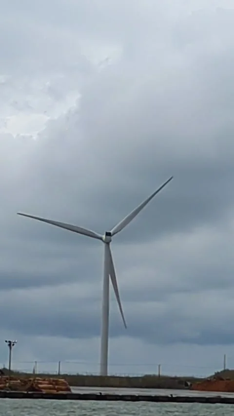 Video of wind power generation in Japan Stock Footage 324542106