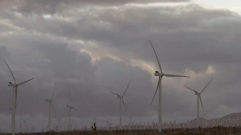 The video of windmills Stock Footage 77380533