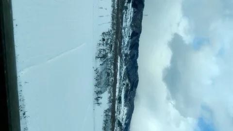 Video of the winter landscape view of the rural side of Nagano Prefecture. Stock Footage 102154953