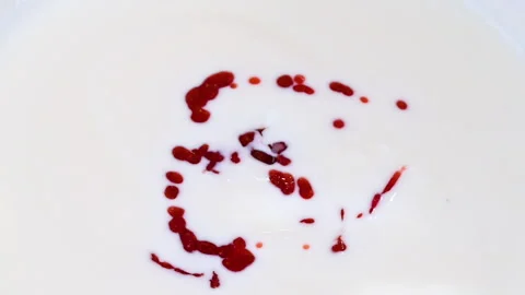 Video of yogurt with raspberry jam Stock Footage 331791015