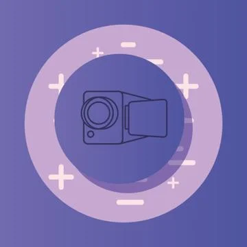 Videocamera device design Stock Illustration