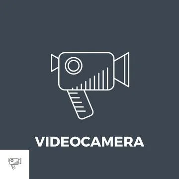 Videocamera Icon Vector. Stock Illustration