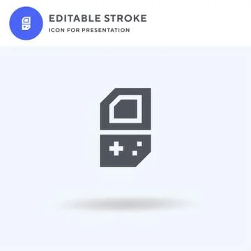 Videoconsole icon vector, filled flat sign, solid pictogram isolated on white Stock Illustration