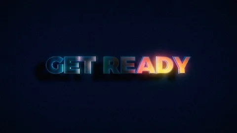 Videogame Animated Get Ready Screen Stock Footage 120479641