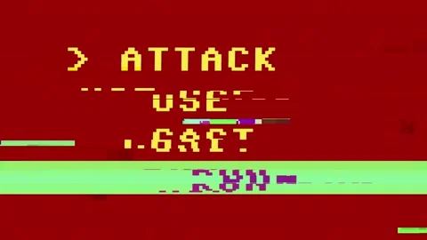 Videogame choice list glitch Stockbeeldmateriaal 158477578