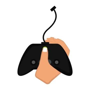 Videogame joystick icon Stock Illustration