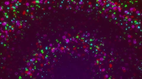 Videogame neon Stock Footage 169801034