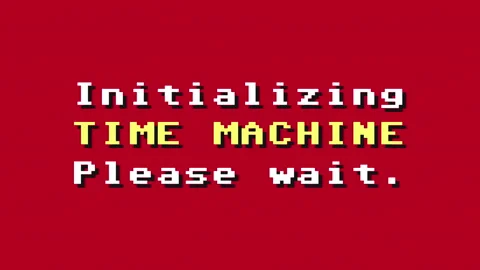 Videogame retro fun init time machine Stock Footage 132528920