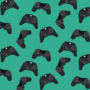 Videogames vintage background 스톡 일러스트