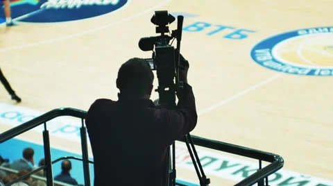 Videographer With the Camera Stock Footage 68365559