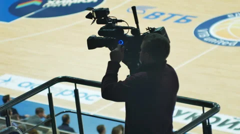 Videographer With the Camera Stock Footage 68365761