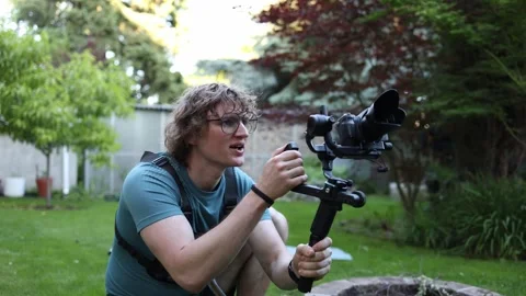 Videographer exploring creative ideas Stock Footage 336790263