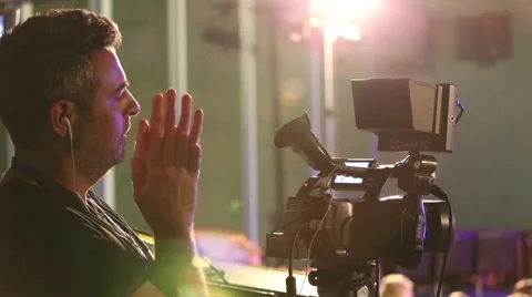 Videographer  with professional equipment Stock Footage 62429000