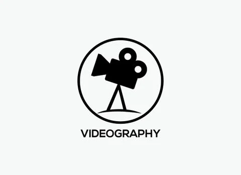 Videography logo vector Stock Illustration