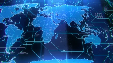 Videohive World Map Background Loop | Stock Video | Pond5