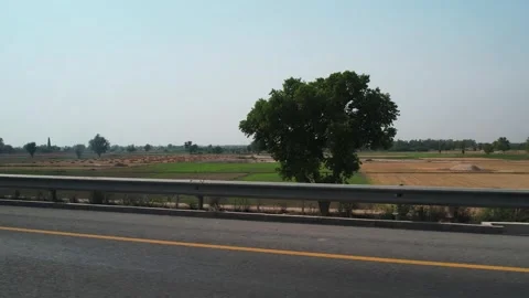 Videos capturing scenic views during a car journey on the motorway. Stock-Footage 308852153