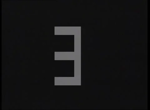 VIDEOTAPE COUNTDOWN CLOCK / LEADER Stock Footage 130688387