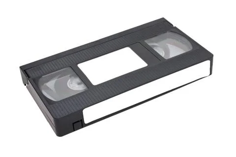 Videotape isolated on white background. Stock Photos