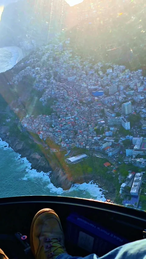 Vidigal Aerial View Video stock 324837398