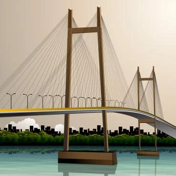 Vidyasagar Setu Stock Illustration
