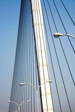 Vidyasagar Setu second bridge over river Hooghly one of latest attractions .. Stock Photos