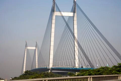 Vidyasagar Setu second bridge over river Hooghly one of latest attractions .. Stock Photos