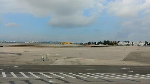 A viecle pulls cargo carts Video stock 100366459