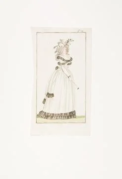 Vienna 19-20 th c, Fashion image: "Paris women's fashion" (dress, hairstyle, Stock-Fotos