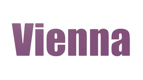 Vienna Animated Word Cloud Isolated Stock Footage 107236907