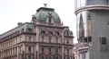 Vienna Architecture Equitable Palace Haas Haus Stephen Square Stephansplatz Day HD Footage