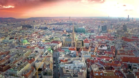 Vienna austria skyline 스톡 동영상 161274076