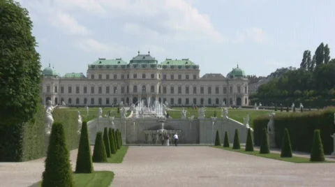 Vienna Belvedere Stock Footage 846720