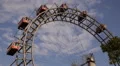 Vienna Big Ferris Wheel Prater Park Entertainment Leisure Activity Sunlight Day HD Footage