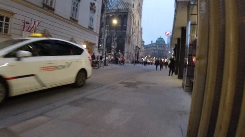 Vienna City Center Motion Hyperlapse Stock Footage 126934099