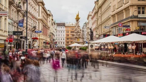 Vienna City Centre Timelapse Видео 84787652