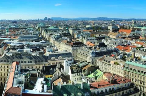 Vienna cityscape Stock Photos