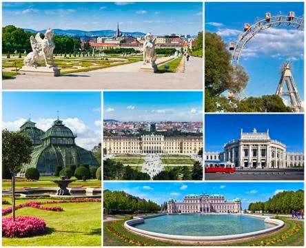 Vienna - Collage Stock Photos