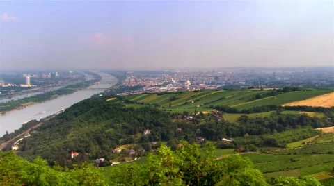 Vienna at the Donau Stock Footage 48793144