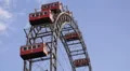 Vienna Giant Ferris Wheel Ride Carousel Turn Spin Rotate Tourist Attractions Day HD Footage